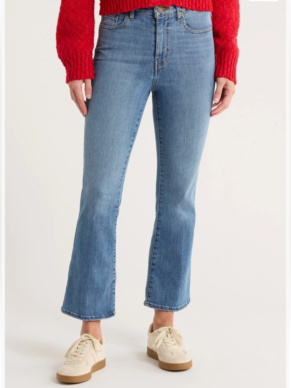 FRAME Denim Le Cropped Mini Boot Kinley Jeans